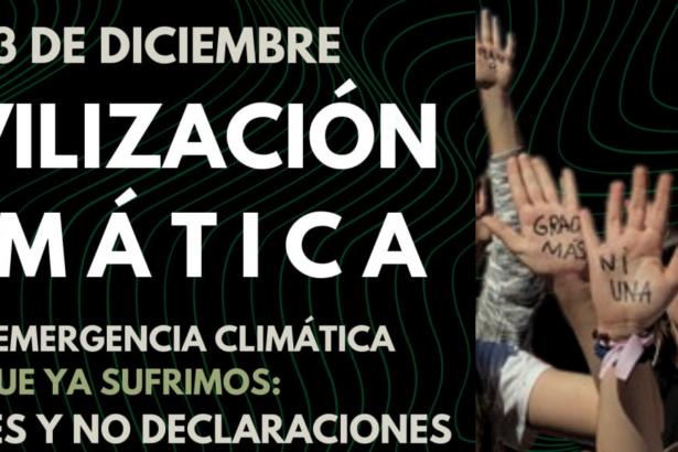 Cartel Movilización climática 2 y 3 Diciembre 2023