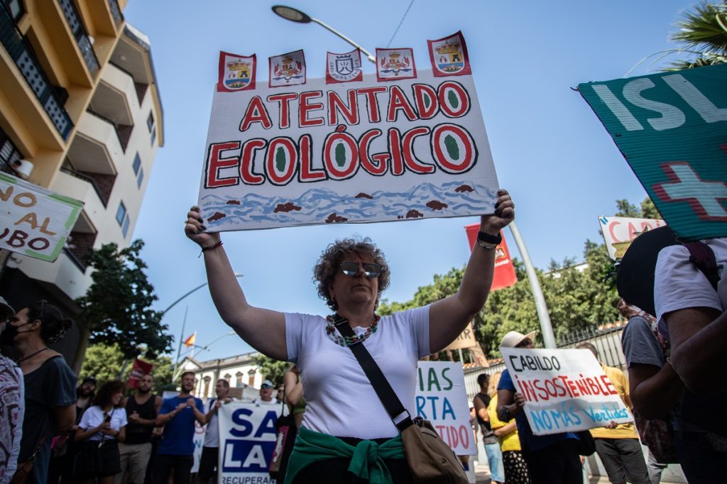 Momento de la manifestación