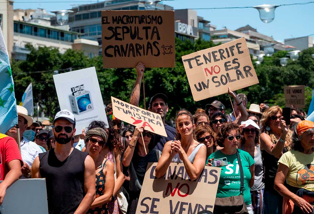 Momento de la manifestación